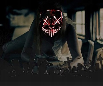 МАСКА ДЛЯ ХЭЛЛОУИНА LED+ Перчатки