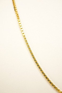 Złoty łańcuszek kostka wenecjana 45 cm Próba 585 5,97g