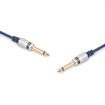 Kabel 2x Wtyk Jack 6,3 Mono VITALCO 1,5m