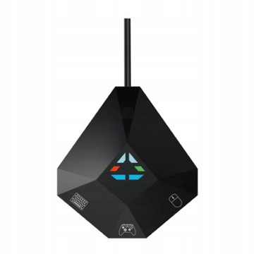 Czarny USB klawiatura i mysz konwerter Adapter n-s