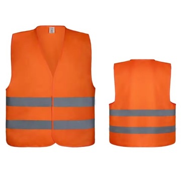 Светоотражающий жилет для дорожных работ OHS ORANGE XL CE