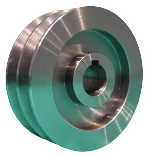 Koło pasowe fi 130 2x17 otw 28 STALOWE