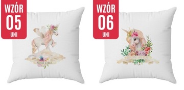 Piękna poduszka z Jednorożcami, unicorn - Dla dziecka personalizowana wybór