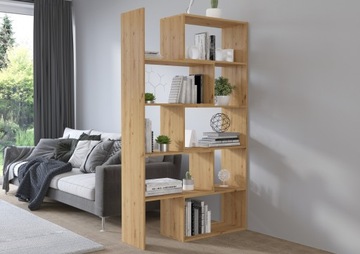 Duży regał Dąb Artisan rozsuwany 188cm. Narożny