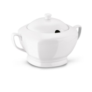 БУЛОН СУП Ваза белая супница для борща 2,5л ПОСУДА Tadar