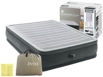 Materac Dmuchany Dwuosobowy Łóżko do Spania z Pompką 230V Intex 64414ND