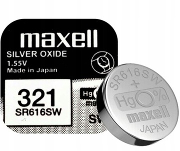 Bateria srebrowa MAXELL SW 321 SR616SW SR 616 611