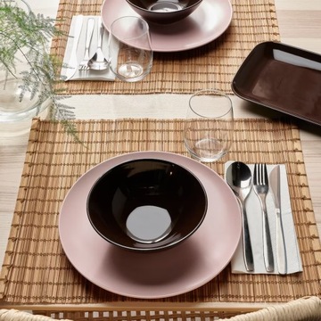 IKEA FARGKLAR Миска глянцевая коричневая 16 см 4 шт.