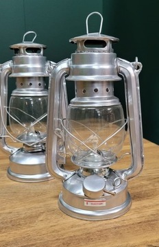 Керосиновая масляная лампа 24см СЕРЕБРЯНЫЙ фонарь
