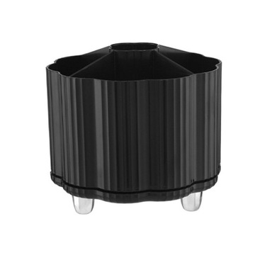 Pudełko do przechowywania Duża pojemność Organizer na biżuterię Obrotowy makijaż Czarny