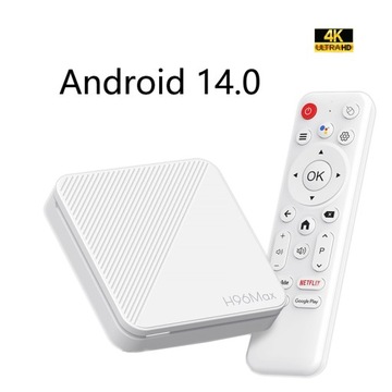 Smart TV Box H96 Max Android 14 WiFi6 BT Pilot Control 4K Quad Core