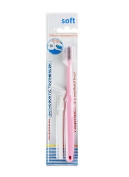 SZCZOTECZKA DO ZĘBÓW SOFT ORTODONTYCZNA - RÓŻOWA