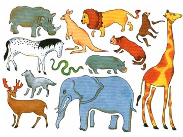 ШАБЛОН раскраски для детей САФАРИ