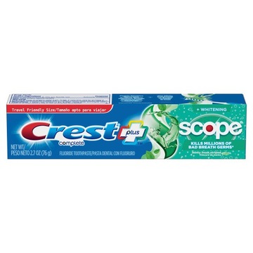 PASTA DO ZĘBÓW CREST+ SCOPE MINTY FRESH STRIPED 76g z USA