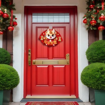 Naklejki na drzwi wejściowe 2024 stereoskopowy chiński styl F 33cm x 50cm