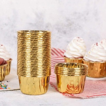 ЧАШКИ ДЛЯ МАФФИНОВ, ЗОЛОТЫЕ ФОРМЫ, ЧАШКИ ДЛЯ МАФФИНОВ, 50 шт.