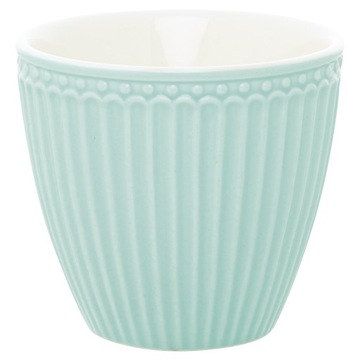 KUBEK PORCELANOWY latte Alice Cool Mint Green, Green Gate, 350 ml