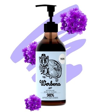 YOPE Naturalne Mydło w płynie WERBENA ZAPAS 500 ml