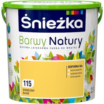 FARBA ŚNIEŻKA BARWY NATURY SŁONECZNY BLASK 2,5L
