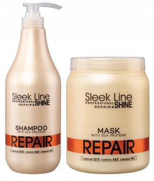 STAPIZ Szampon Maska do włosów REPAIR 2x1000ml
