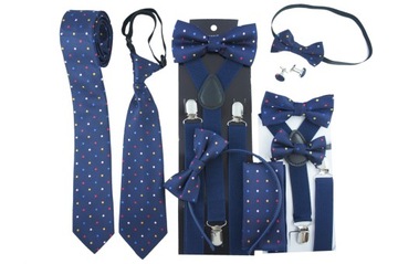 Мужские регулируемые подтяжки для брюк универсального размера, элегантного темно-синего цвета.