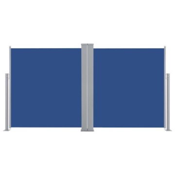 vidaXL Выдвижная боковая маркиза, синяя, 160 x 600 см