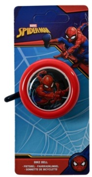 Дзвоник велосипедний Volare Marvel Spider-Man, червоний, металевий