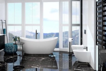 GROHE скрытый каркас, унитаз GRAPHITE Omnires