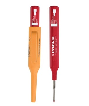 MARKER DO GŁĘBOKICH OTWORÓW CZERWONY BUDOWL. LYRA