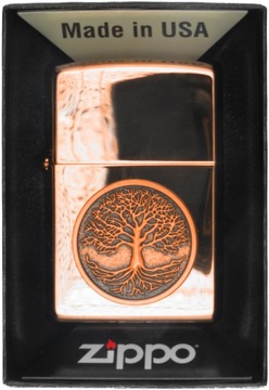 ZAPALNICZKA ZIPPO TREE OF LIFE COPPER EMBLEM