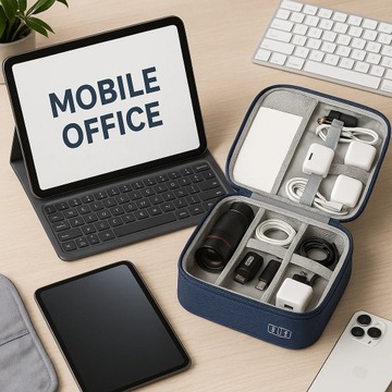 Organizer podróżny na kable ładowarki torba ETUI