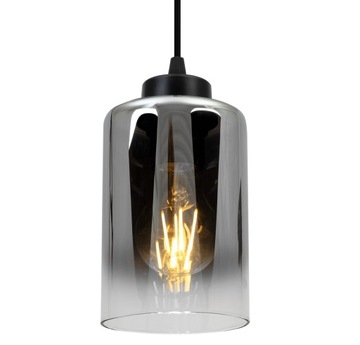 LAMPA SUFITOWA WISZĄCA ŻYRANDOL POJEDYNCZA ELEGANCKA SZKLANY KLOSZ