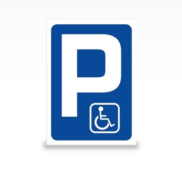 PARKING DLA NIEPEŁNOSPRAWNYCH 5mm PCV, format A4