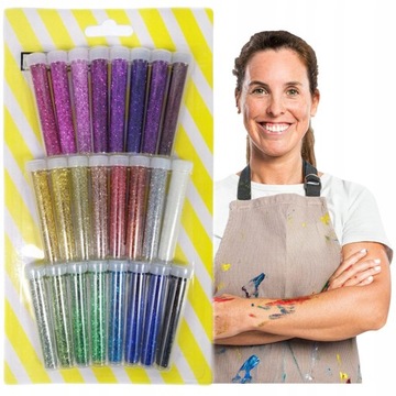 Рассыпчатые блестки БОЛЬШОЙ НАБОР 24 ЦВЕТА! Высокое качество