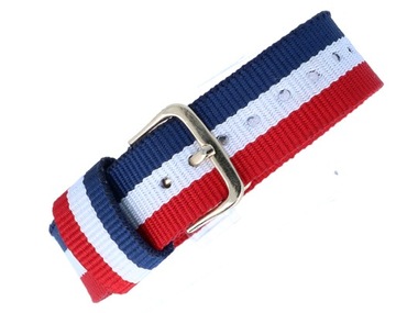 PARCIANY PASEK DO ZEGARKA NATO 18mm KOLOROWY