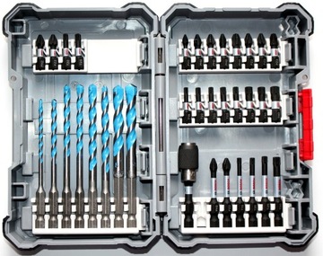 Набор BOSCH из 35 ударных бит и универсальных сверл Multiconstr.