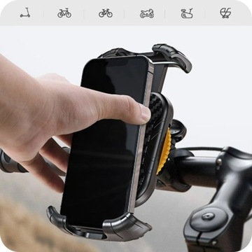 ВЕЛОСИПЕДНЫЙ ДЕРЖАТЕЛЬ ТЕЛЕФОНА ДЛЯ ВЕЛОСИПЕДА, МОТОЦИКЛА, СКРУЧЕННЫЙ, АНТИВИШОКОВЫЙ, 360°