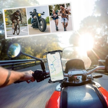 УНИВЕРСАЛЬНОЕ ВЕЛОСИПЕДНОЕ КРЕПЛЕНИЕ НА РУЛЬ ДЛЯ СМАРТФОНА ОТ 4,5 ДО 7 ДЮЙМОВ