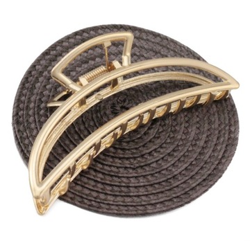 KLAMRA DO WŁOSÓW DUŻA METALOWA ZŁOTA 11 cm