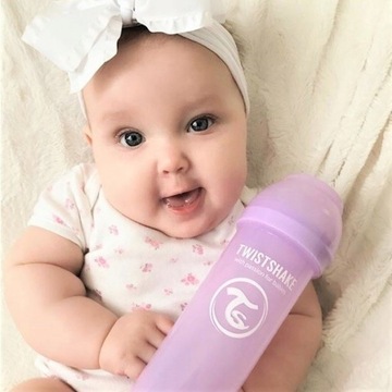 TwistShake антиколиковая бутылочка 180мл розовый S 0м