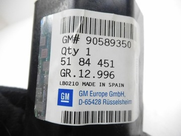 DRŽÁK DRŽÁKY NÁRAZNÍKU PRAVÝ ZADNÍ OPEL ASTRA G OE 90589350