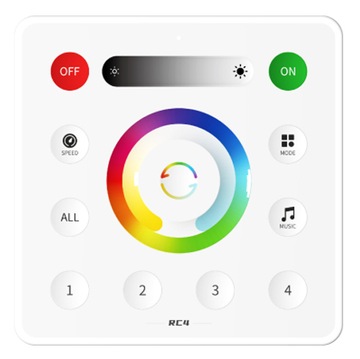 Panel naścienny SPERLL dotykowy LED RGBCCT RC4
