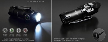 КЛАССИЧЕСКИЙ СВЕТОДИОДНЫЙ ФОНАРЬ 10 Вт IP68 5700K 600LM USB-C