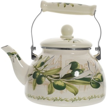 CZAJNIK Z EMALII PORCELANOWEJ ZAGĘSZCZAJĄCY WODĘ