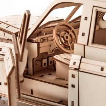 3D Модель Деревянного Пазла Маленькая История - Auto FSO Warszawa M20 PRL