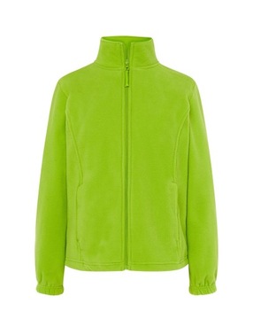 Bluza z polaru rozpinana - limonkowa M