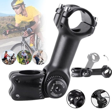 REGULOWANY MOSTEK ROWEROWY, 0 ~ 60 STOPNI, MTB WSPORNIK KIEROWNICY 31,8 MM