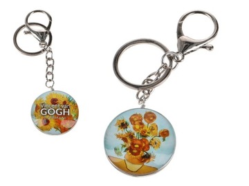 Brelok breloczek do kluczy przywieszka do torebki V. van Gogh Słoneczniki