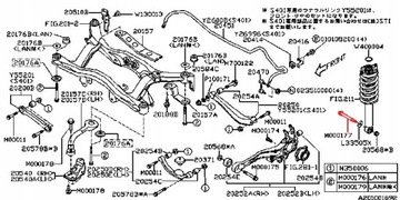 SUBARU LEGACY OUTBACK ŚRUBA AMORTYZATORA TYŁ