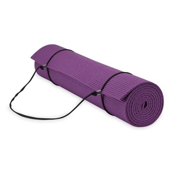 КОВРИК ДЛЯ ЙОГИ 6 ММ С РЕМЕШКОМ ПУРПУРНЫЙ GAIAM ESSENTIALS